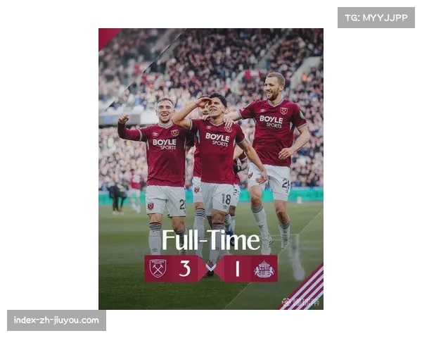 西汉姆联3-1胜桑德兰 鲍文超越安东尼奥成队史英超参与进球第一人